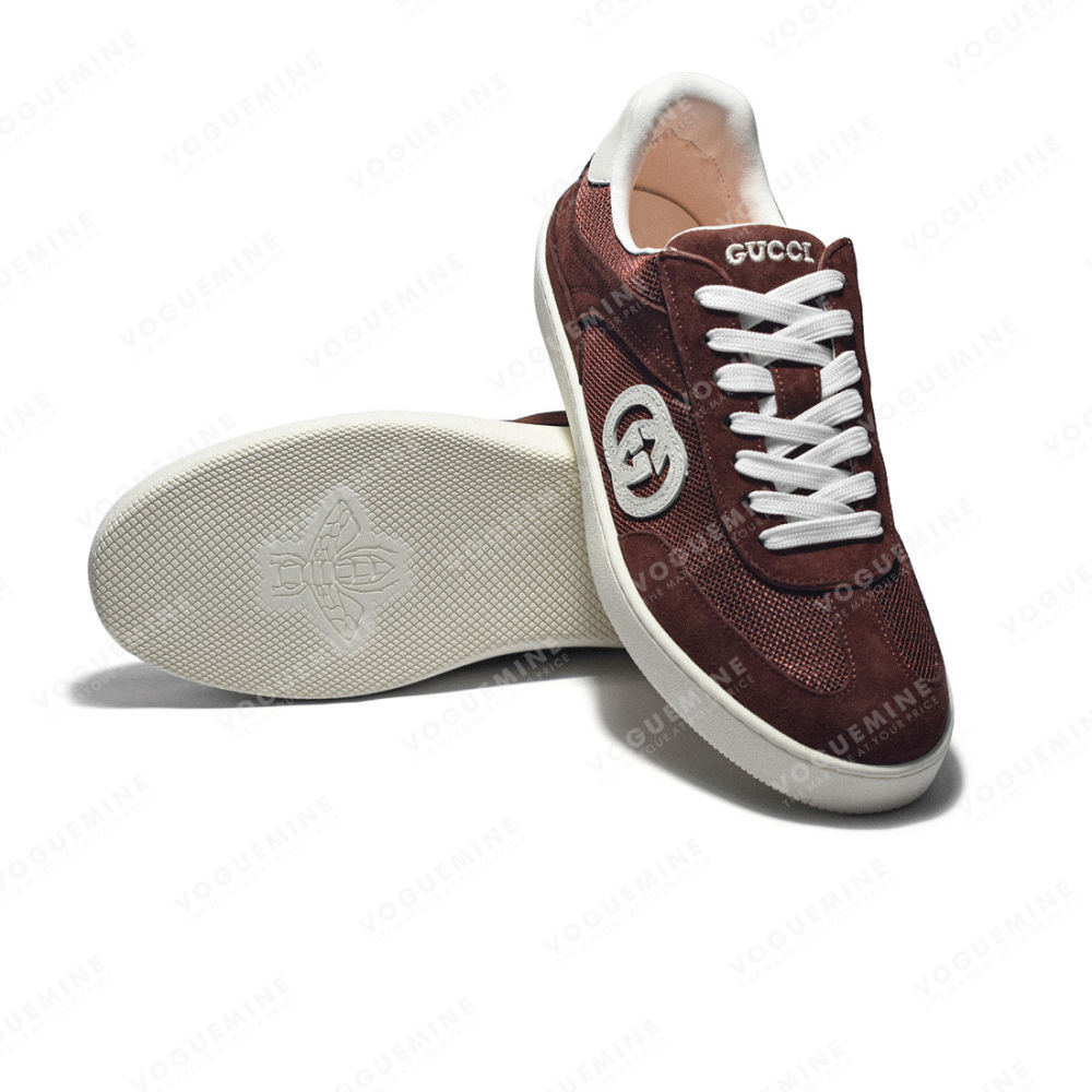 Gucci Wine Premium Interlocking G Sneaker-5