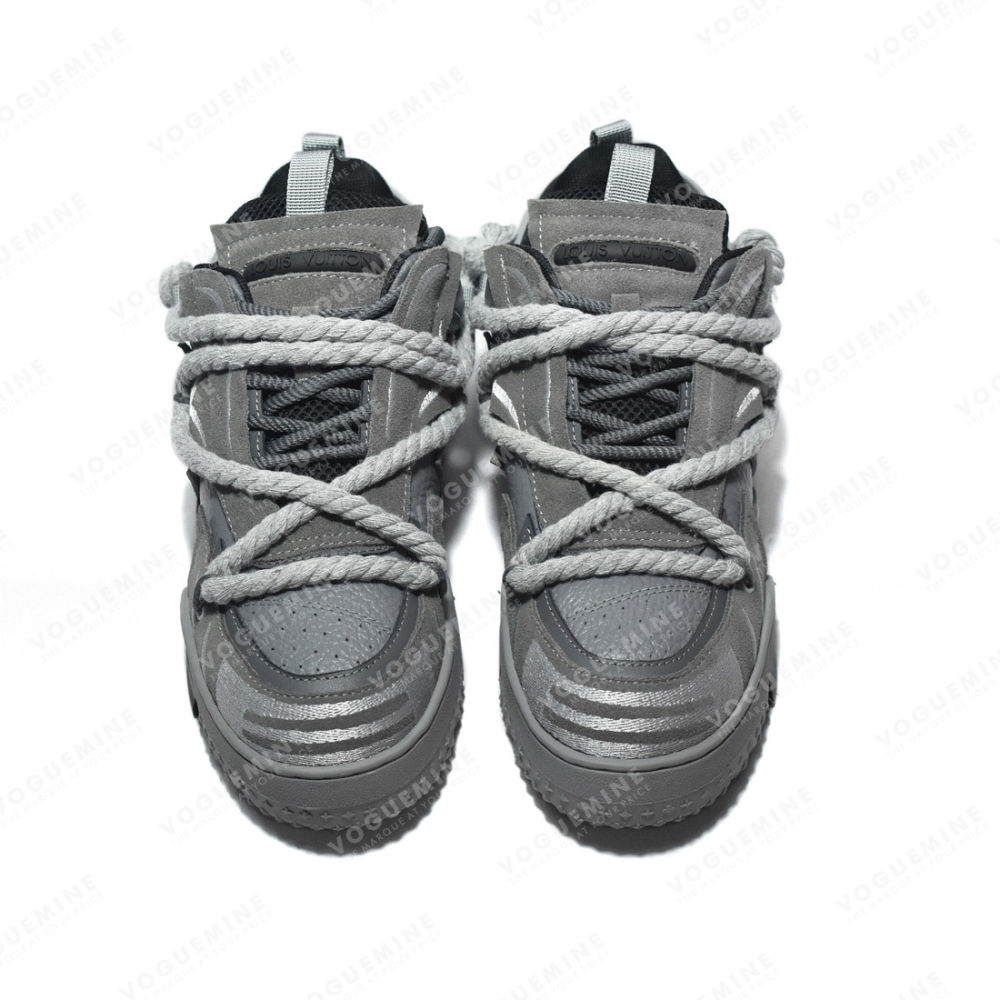 Louis Vuitton Grey Premium Quality Sneakers-3