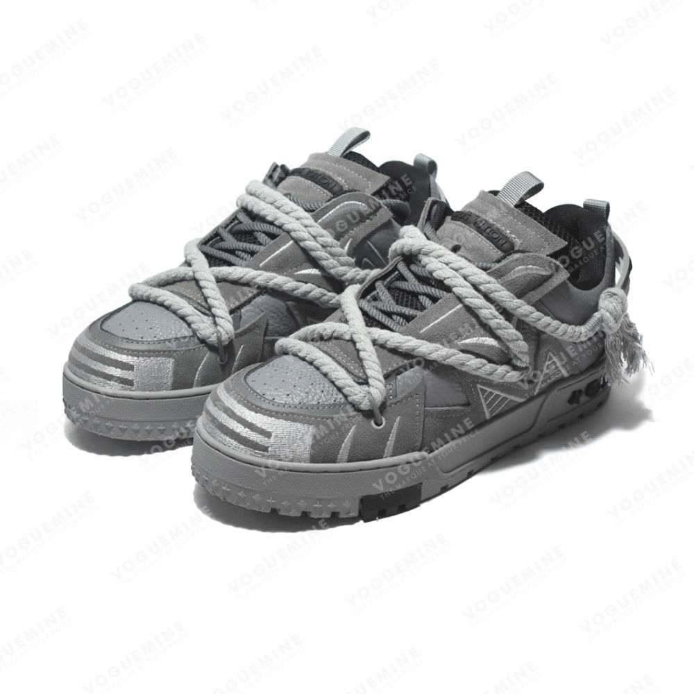Louis Vuitton Grey Premium Quality Sneakers-2