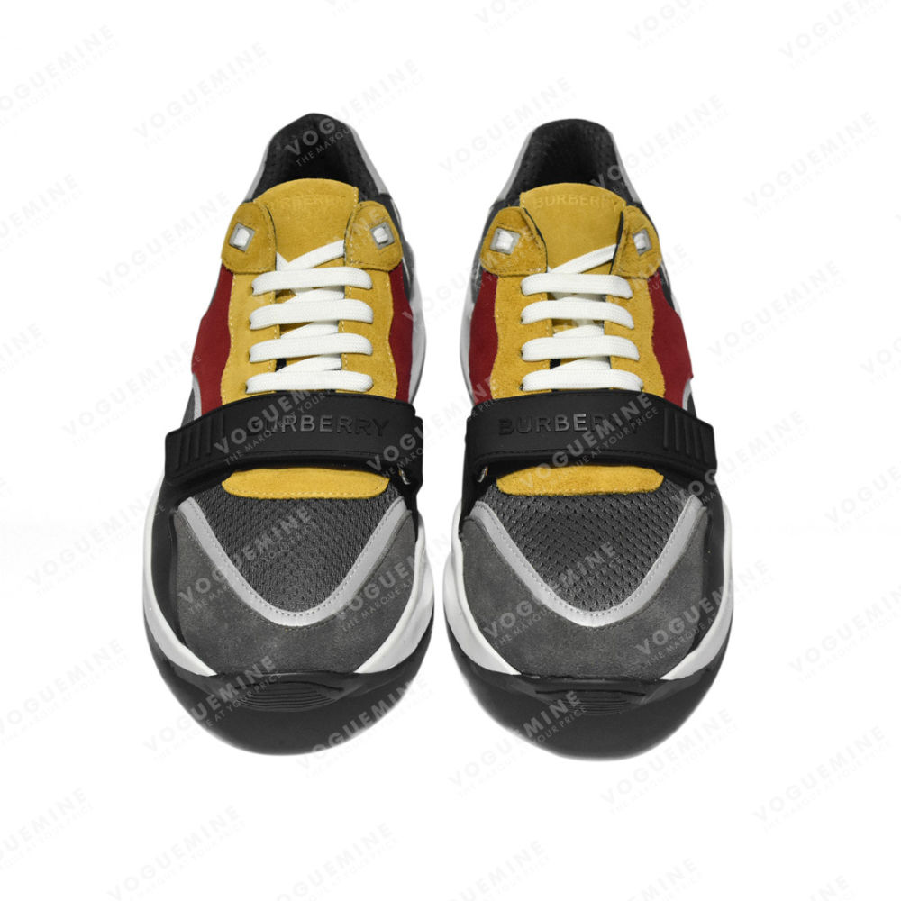 Burberry Black & Yellow Premium Quality Sneakers-3