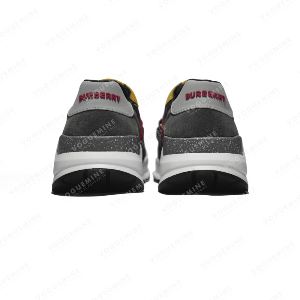 Burberry Black & Yellow Premium Quality Sneakers-4