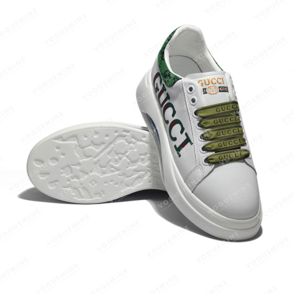 Gucci White and Green Premium Quality Sneaker-2