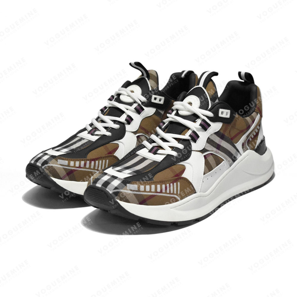 Burberry Brown Vintage Check Premium Sneakers-2