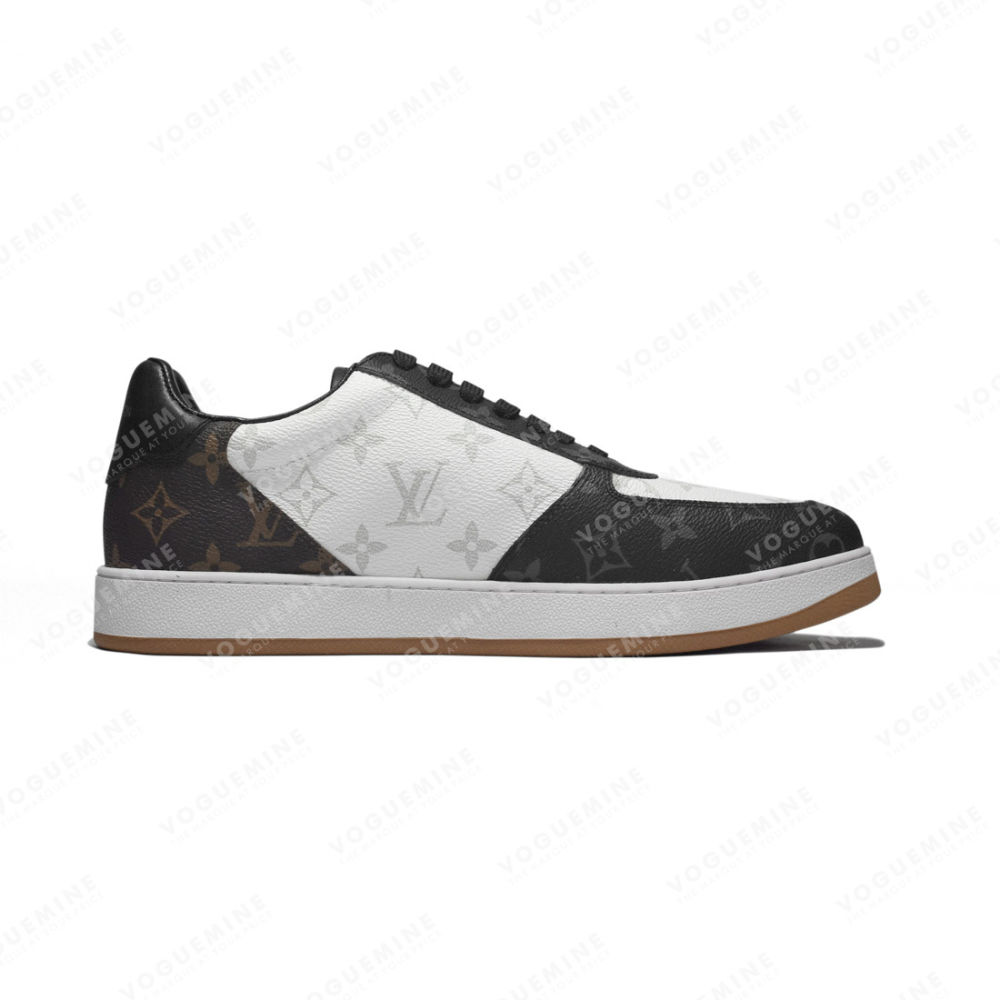 Louis Vuitton White & Black Premium Quality Sneakers-1