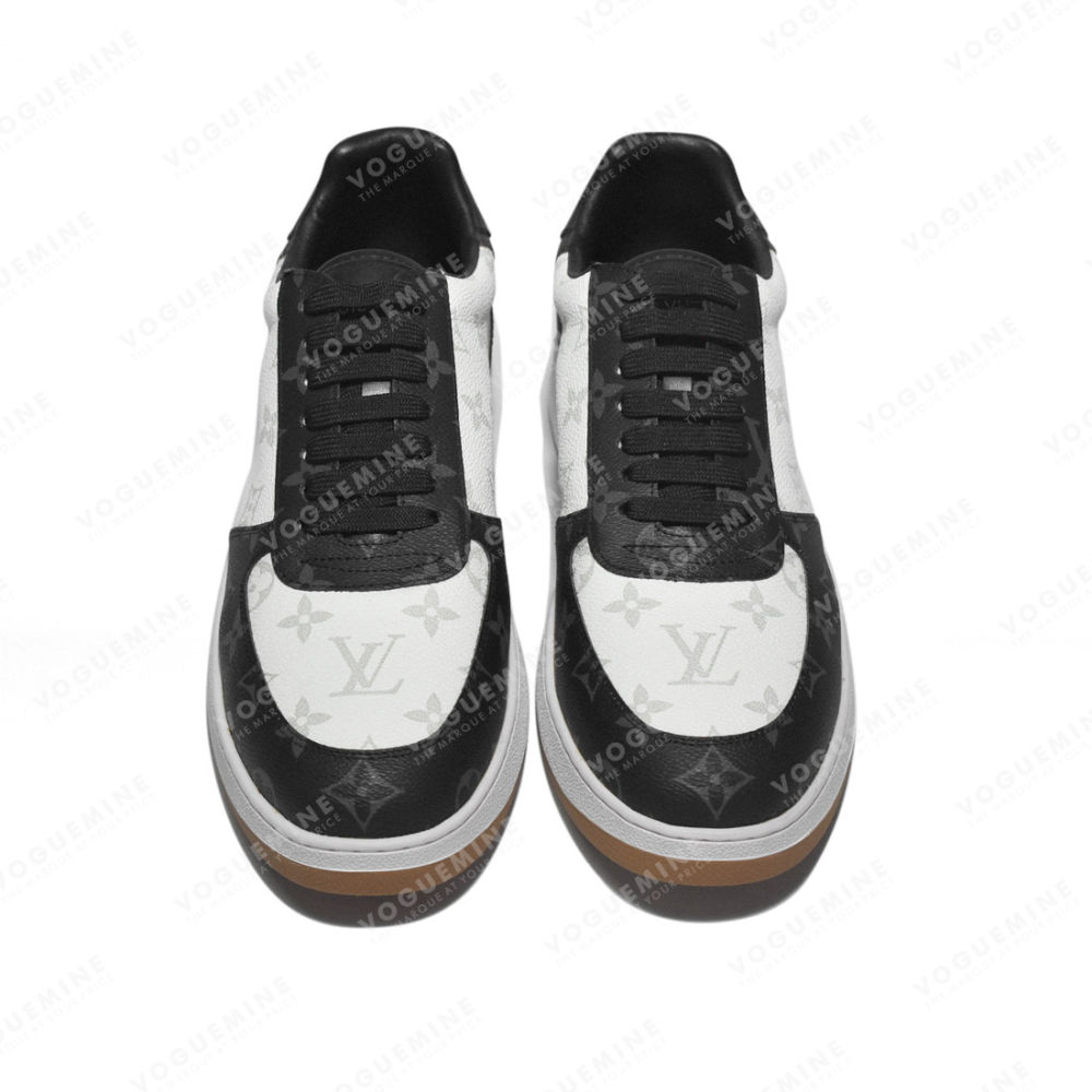 Louis Vuitton White & Black Premium Quality Sneakers-3