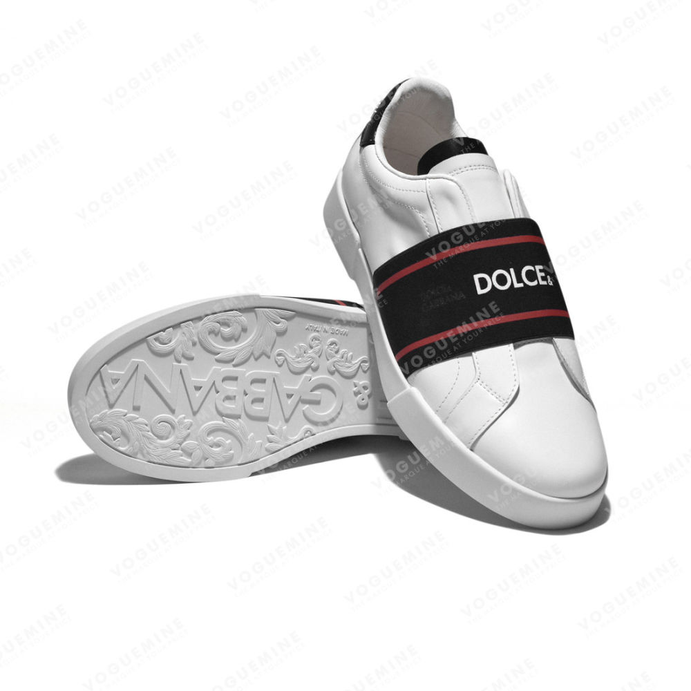 Dolce & Gabbana White & Red Premium Quality Sneakers-5