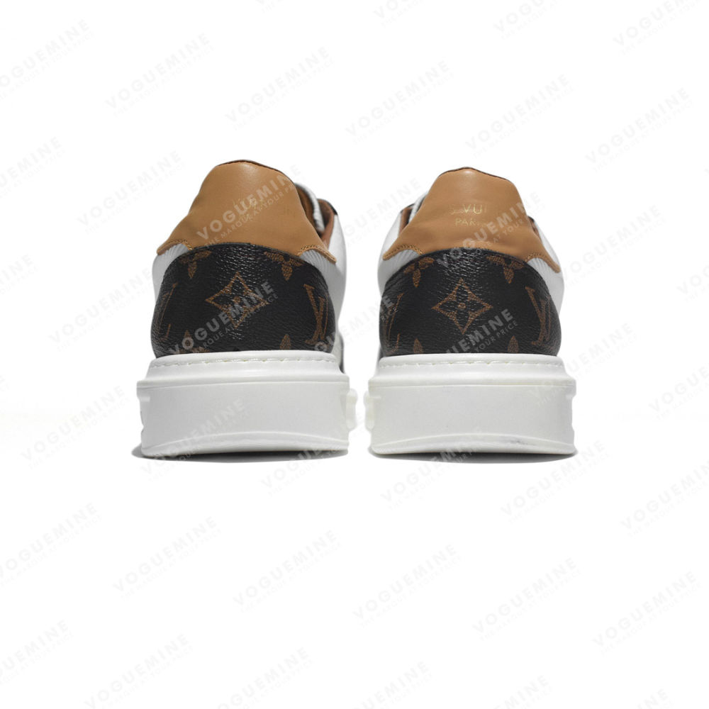 Louis Vuitton White & Brown Premium Quality Sneakers-4