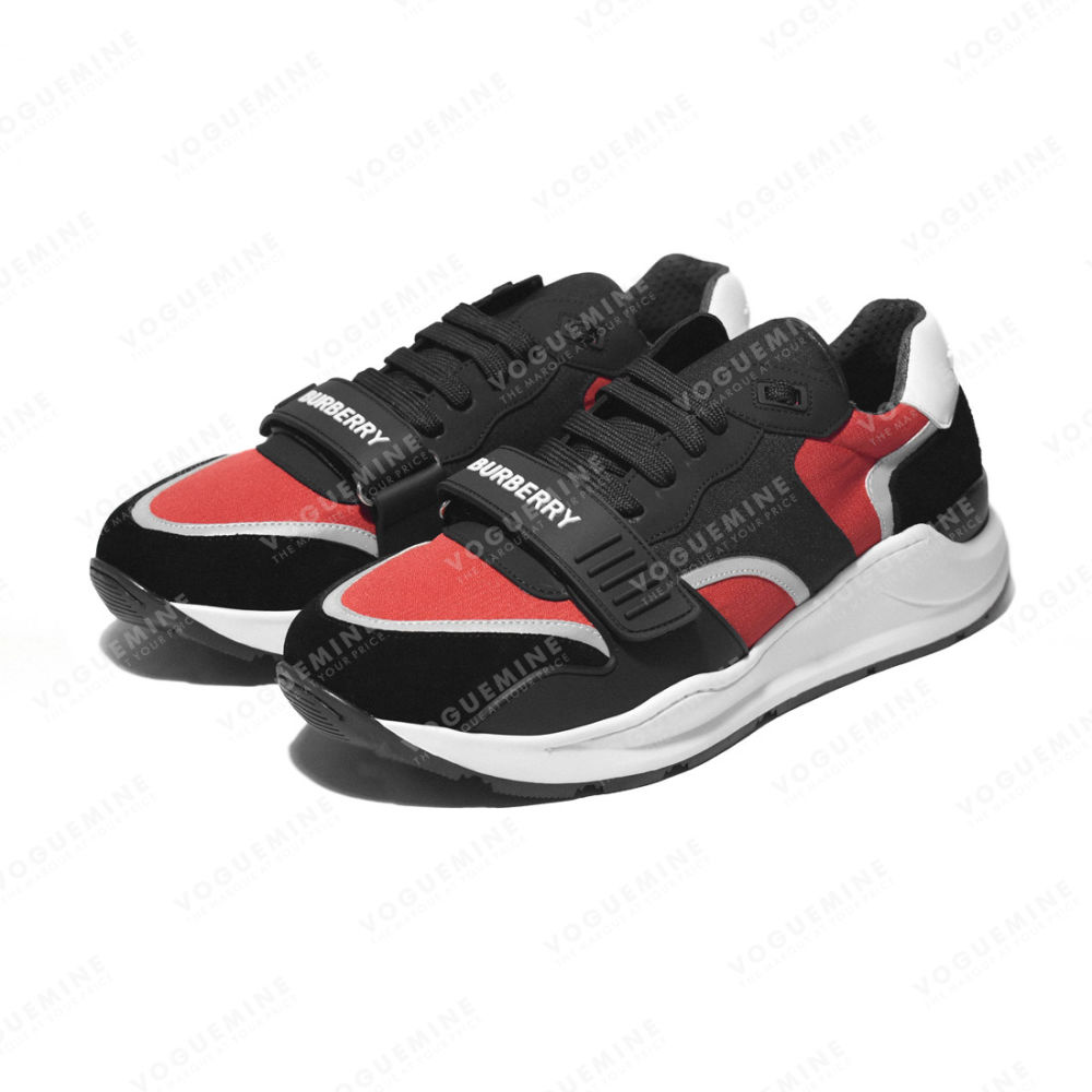 Burberry Black & Red Premium Quality Sneakers-2