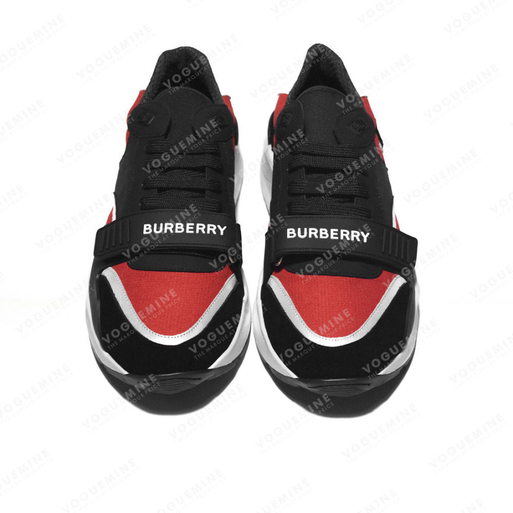 Burberry Black & Red Premium Quality Sneakers-3