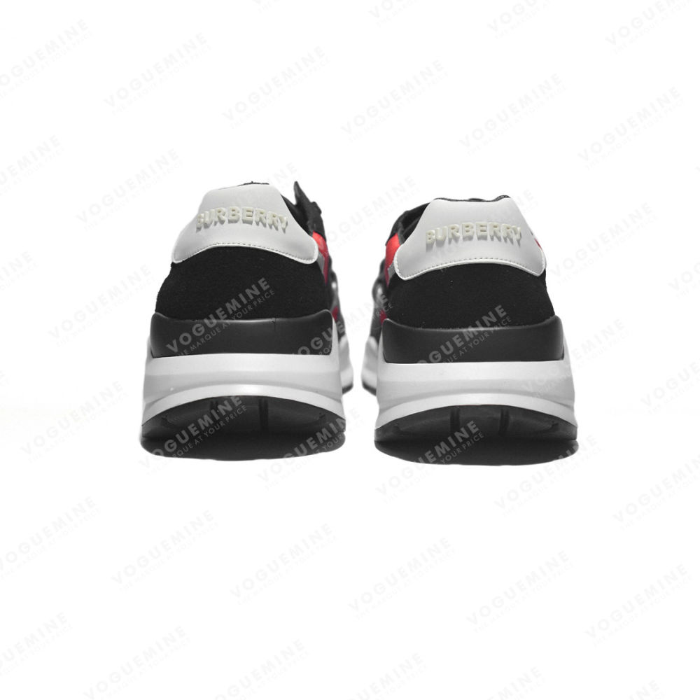Burberry Black & Red Premium Quality Sneakers-4