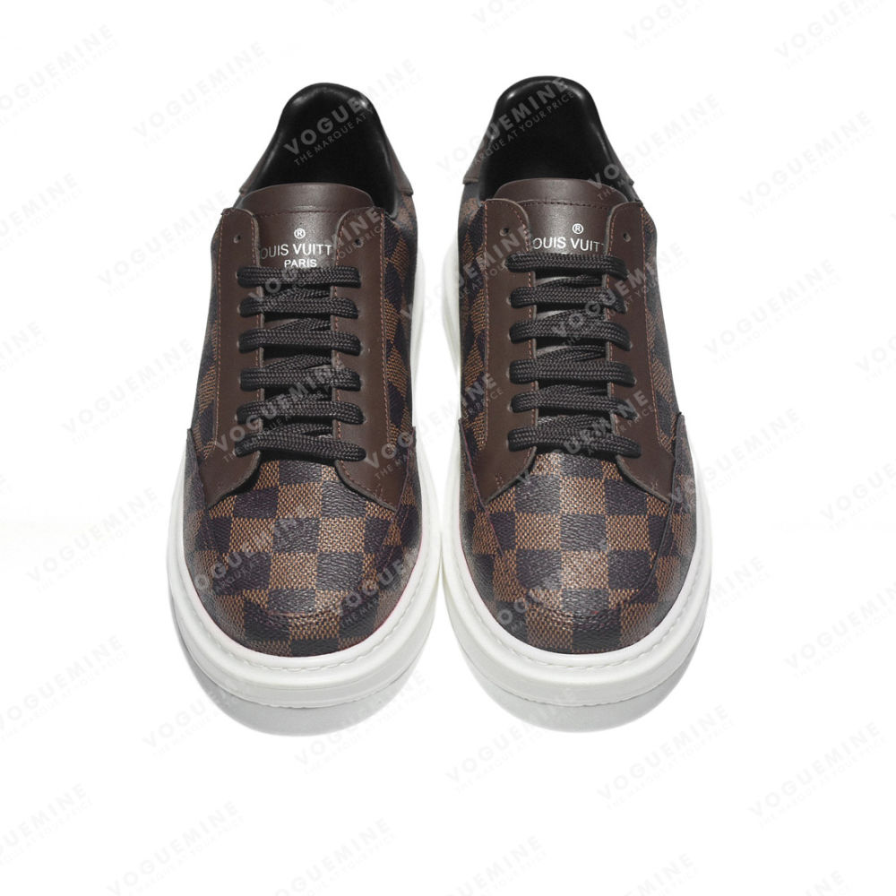 Louis Vuitton Brown Premium Quality Sneakers-3