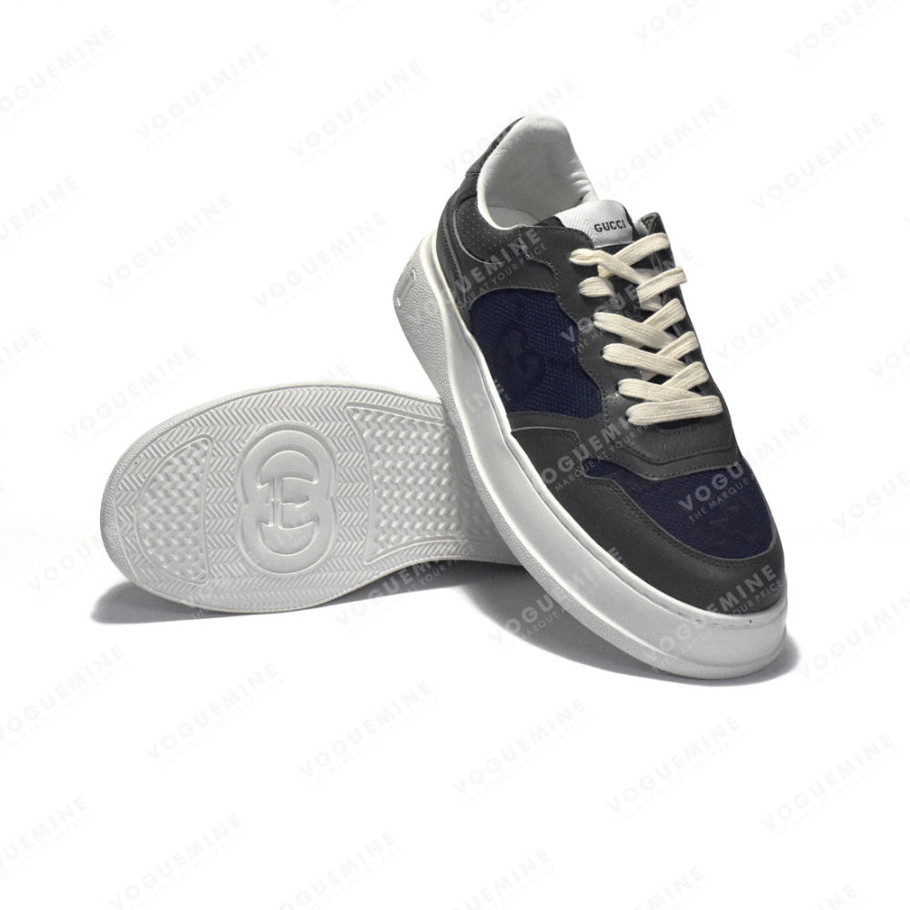 Gucci Grey & Blue Premium Quality Sneakers-5