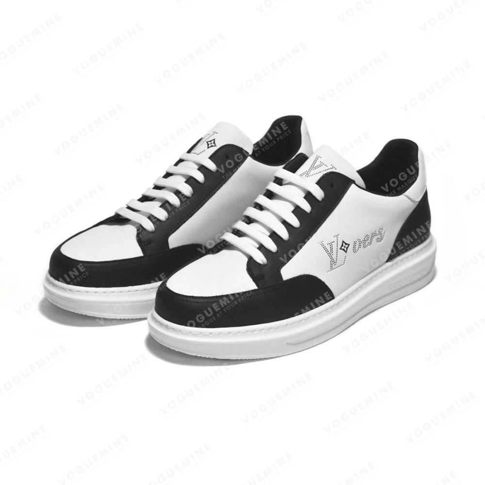 Louis Vuitton White & Black Premium Quality Sneakers-2