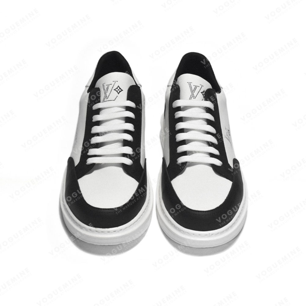 Louis Vuitton White & Black Premium Quality Sneakers-3