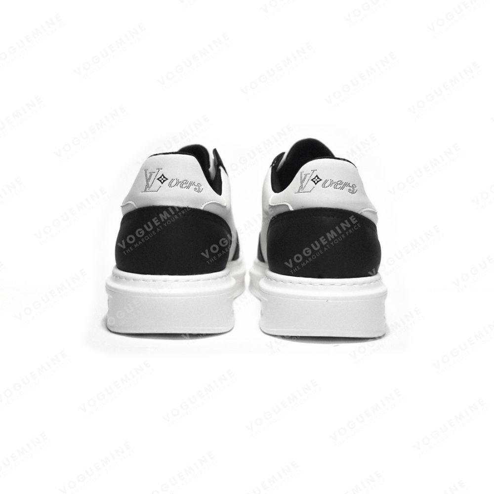 Louis Vuitton White & Black Premium Quality Sneakers-4