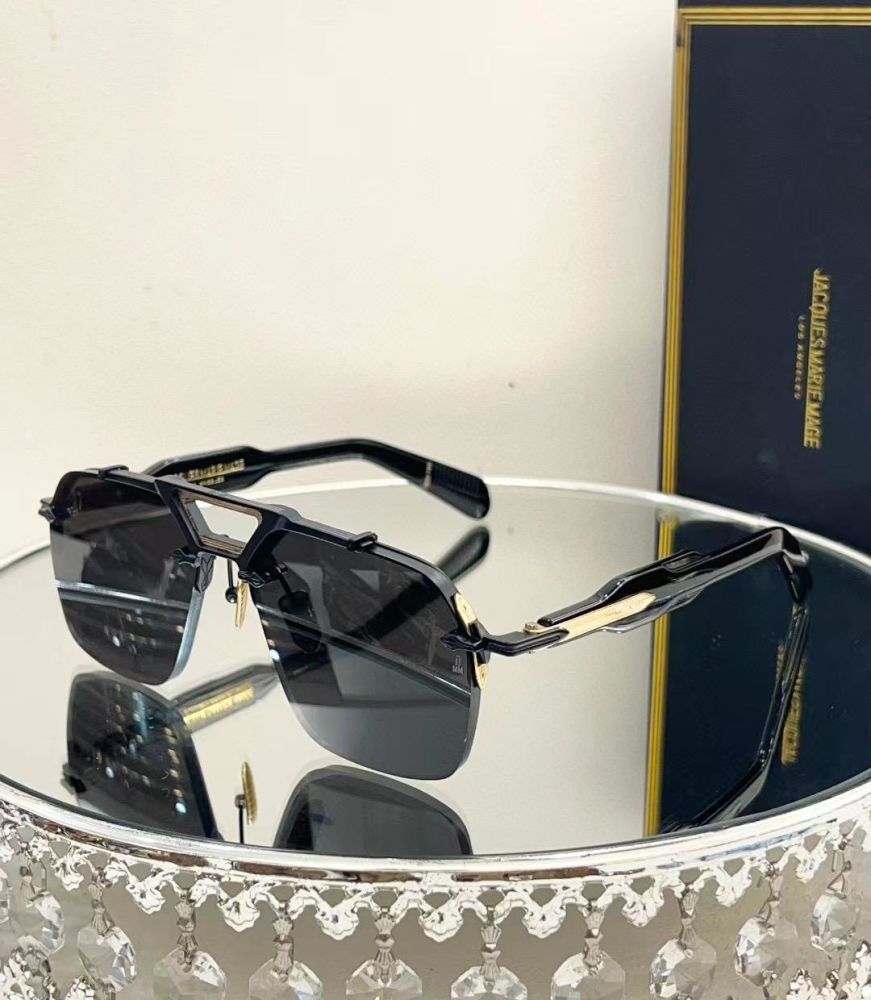 Jacques Marie Mage Black Luxury Sunglasses-thumb-0