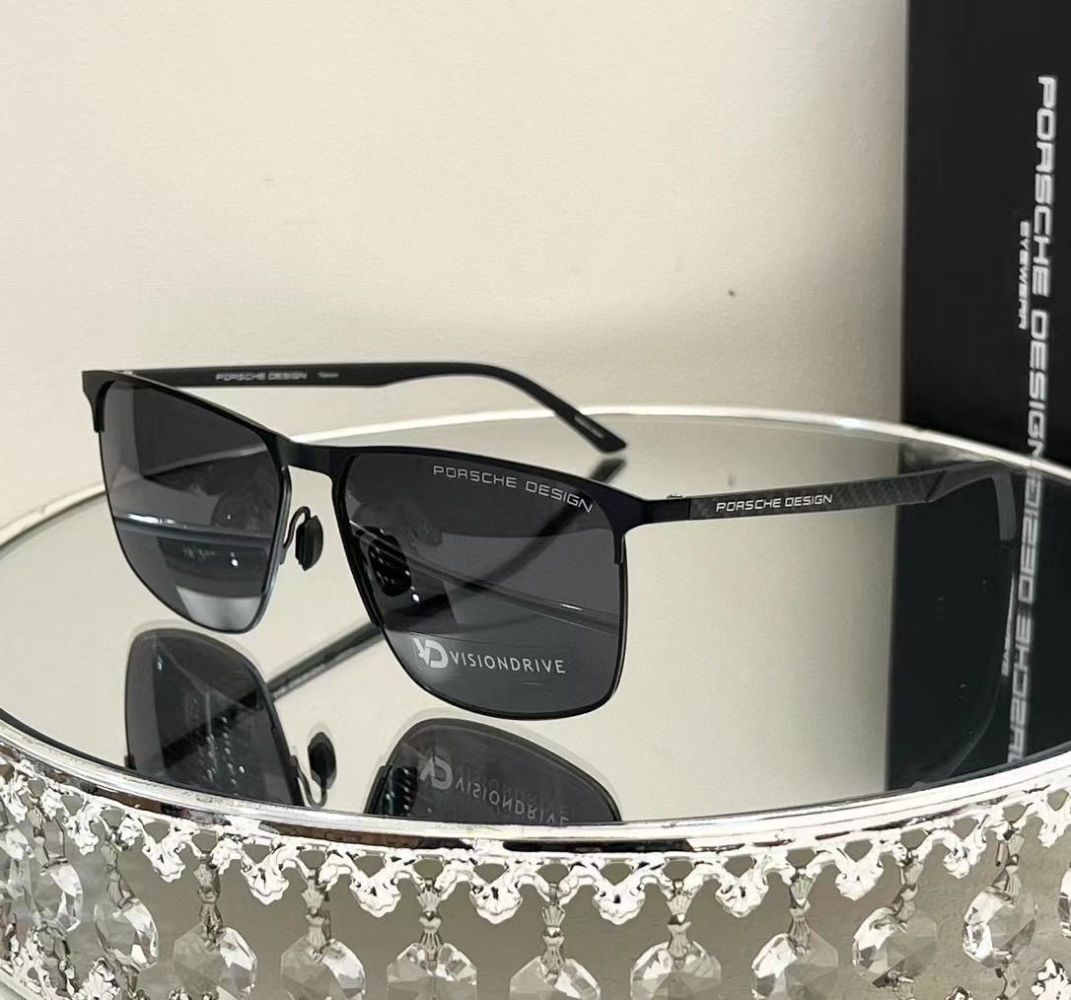 Porsche Design Black Luxury Sunglasses-thumb-0