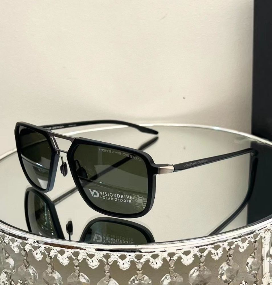Porsche Design Black & Green Luxury Sunglasses-thumb-0