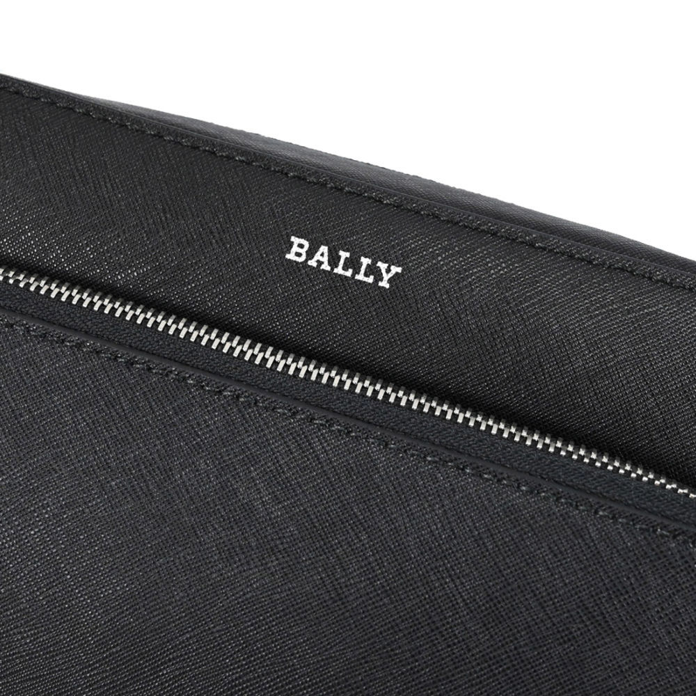 Bally Black Premium Front Pocket Cross Body Zipper Bag-3