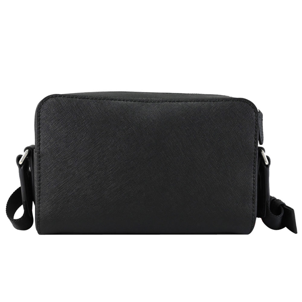 Bally Black Premium Front Pocket Cross Body Zipper Bag-1