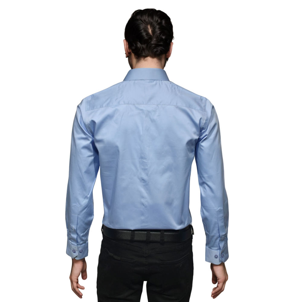 Armani Exchange Sky Blue Premium Quality Shirt-1
