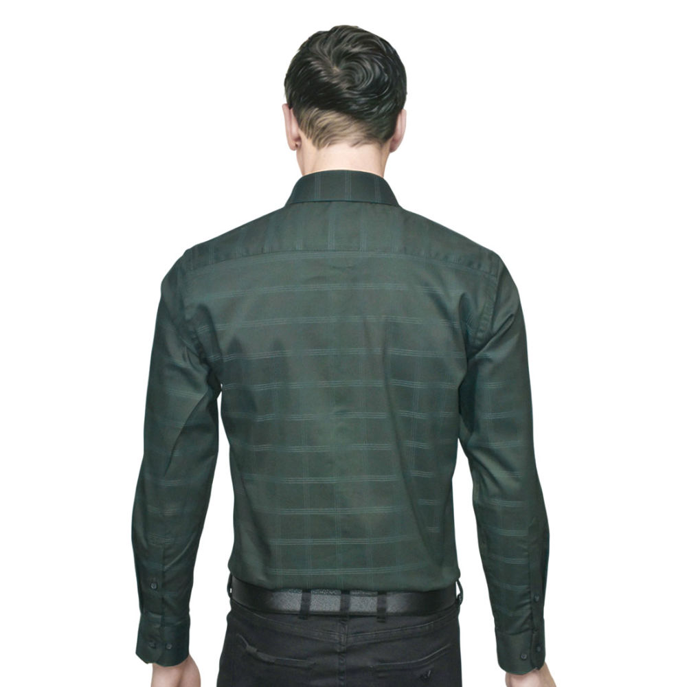 Burberry Dark Green Premium Quality Shirt-1