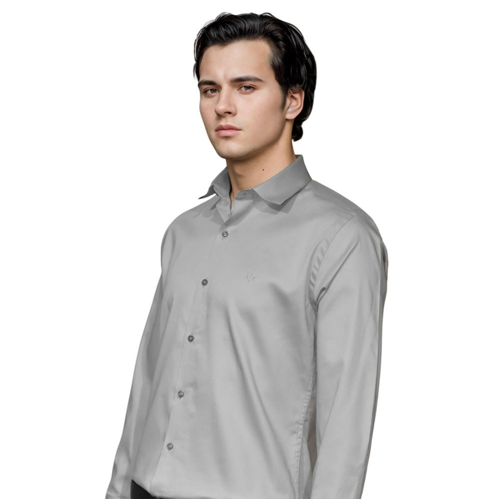 Armani Exchange Light Grey Premium Quality Shirt-2