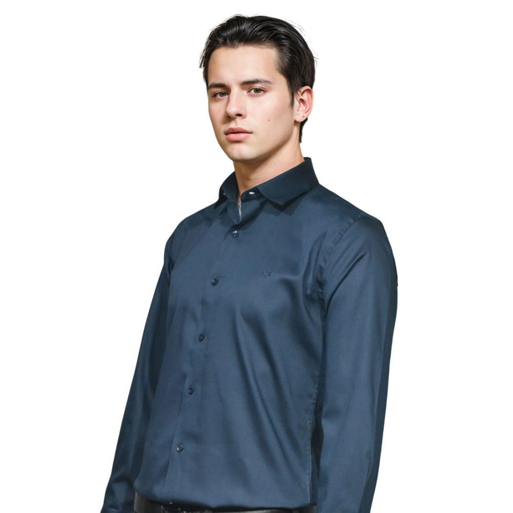 Armani Exchange Navy Blue Premium Quality Shirt-2