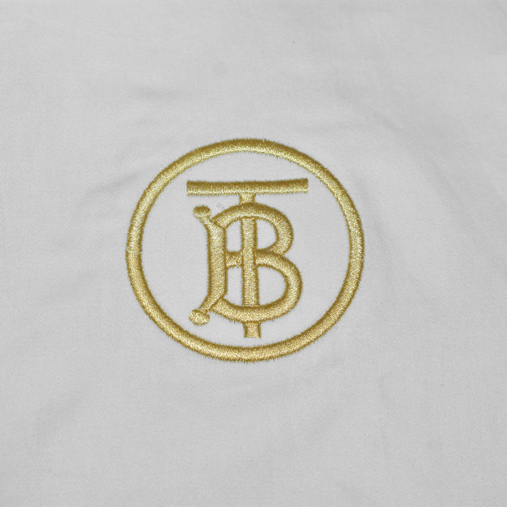 Burberry TB Embroidery White Cotton Shirt-5