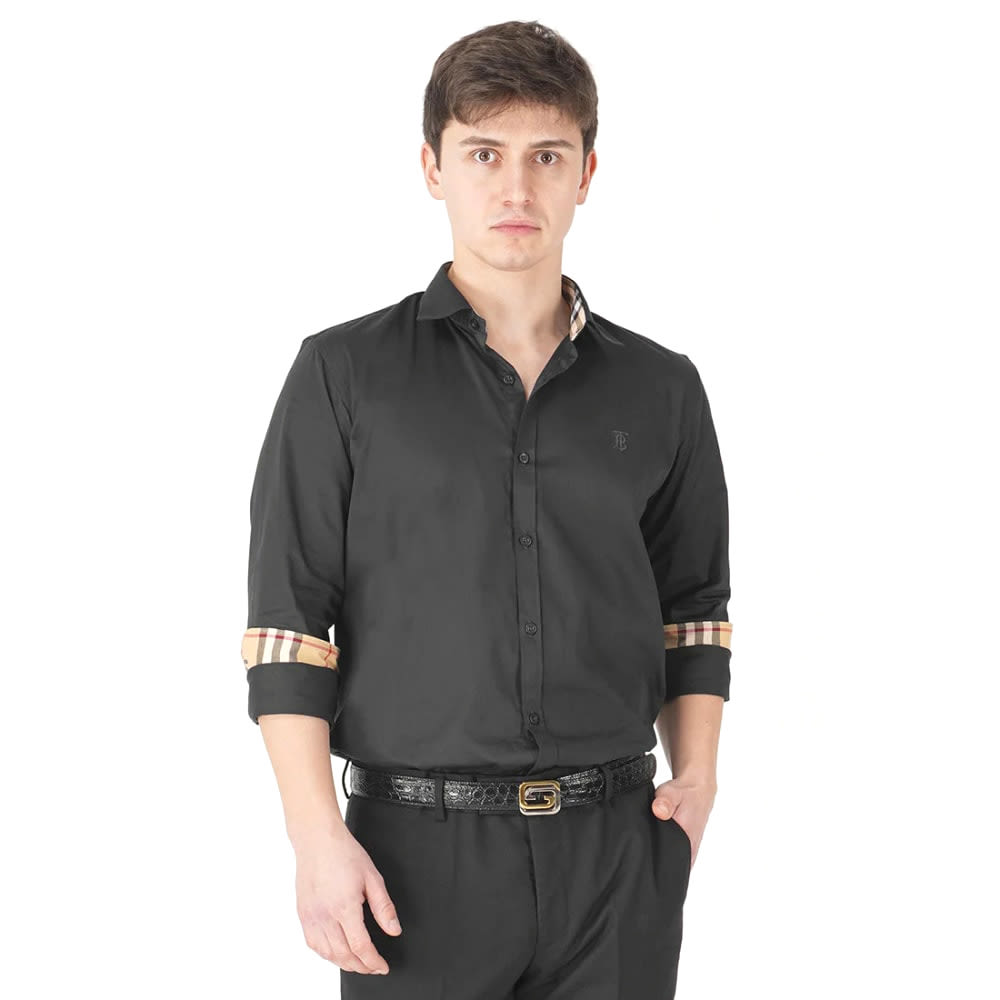 Burberry Black Premium Quality Shirt-thumb-0