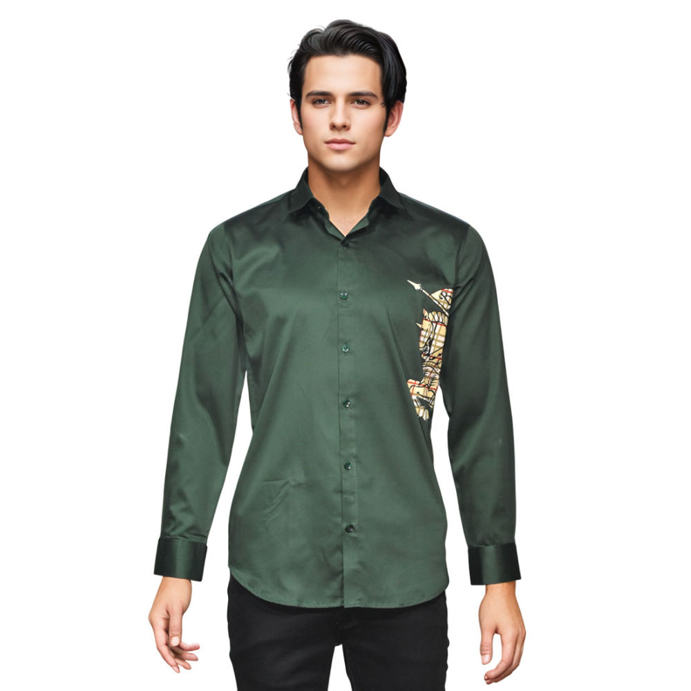 Burberry Green Premium Quality Shirt-6