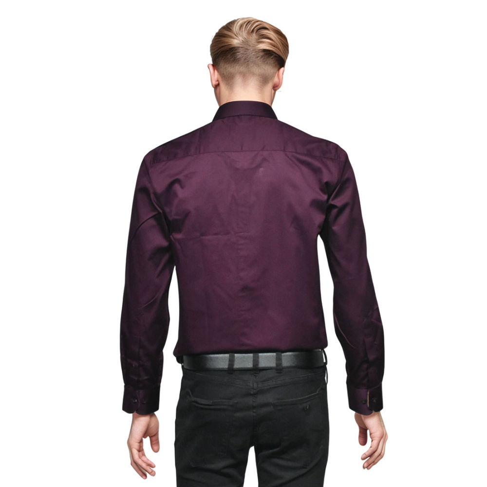 Burberry Wine Pocket Logo Print Premium Quality Shirt-1