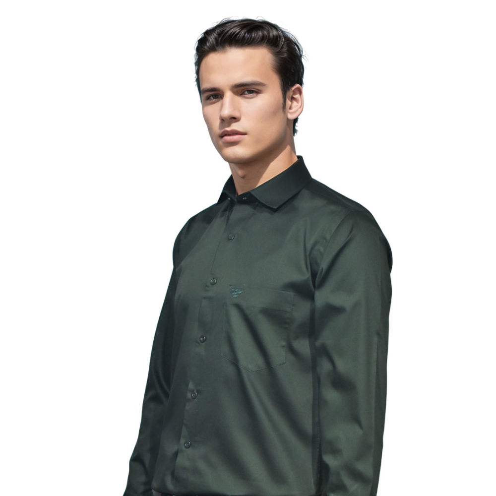 Giorgio Armani Dark Green Premium Quality Shirt-thumb-2