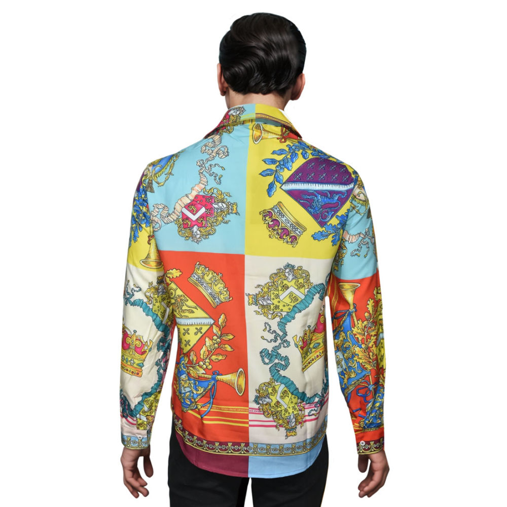 Versace Printed Silk Premium Quality Shirt-1