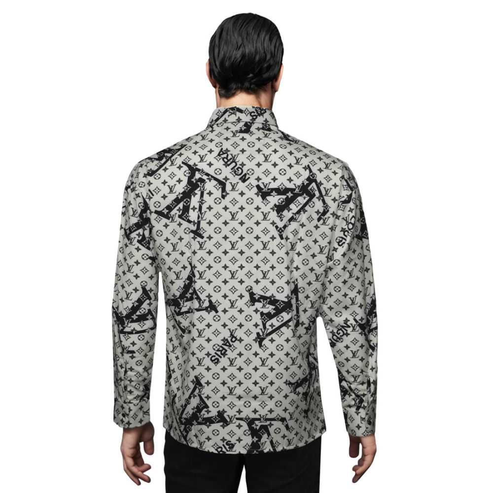 Louis Vuitton Cream Premium Quality Designer Shirt-1