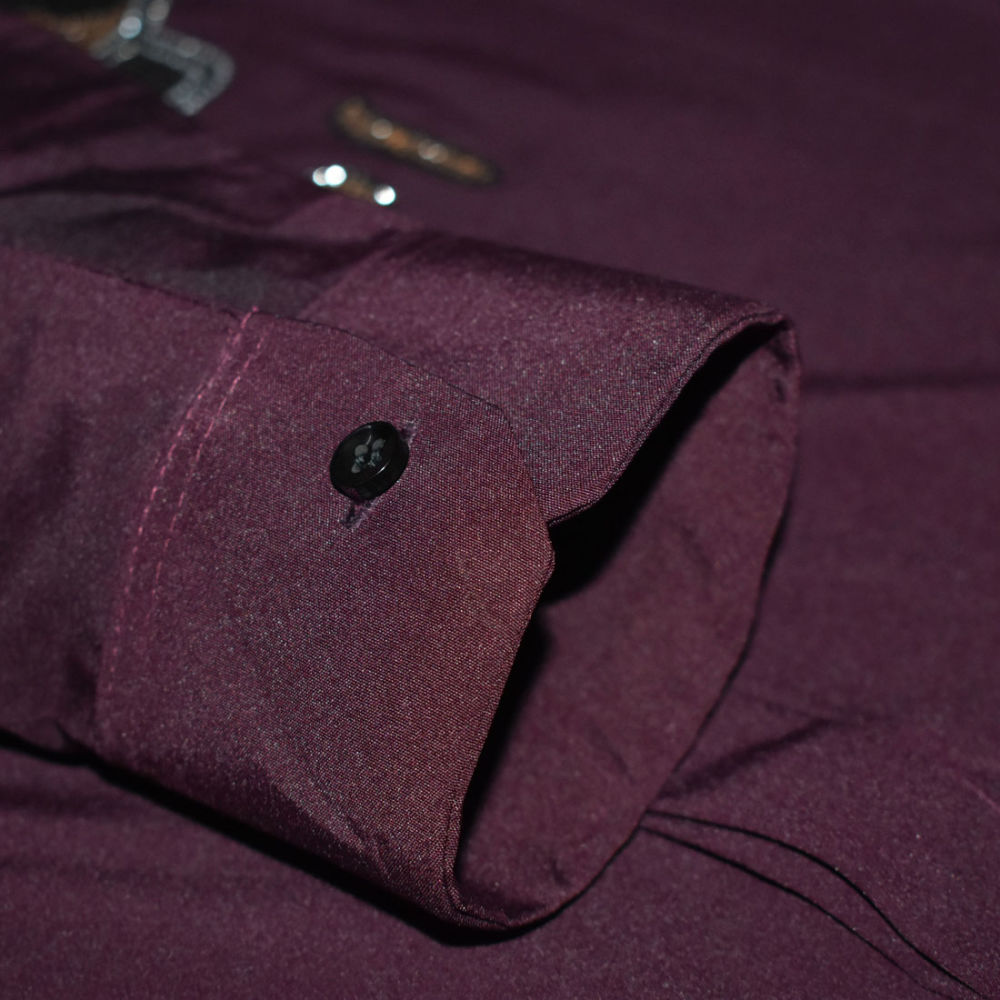 Fendi Wine Premium Quality Designer Shirt-5