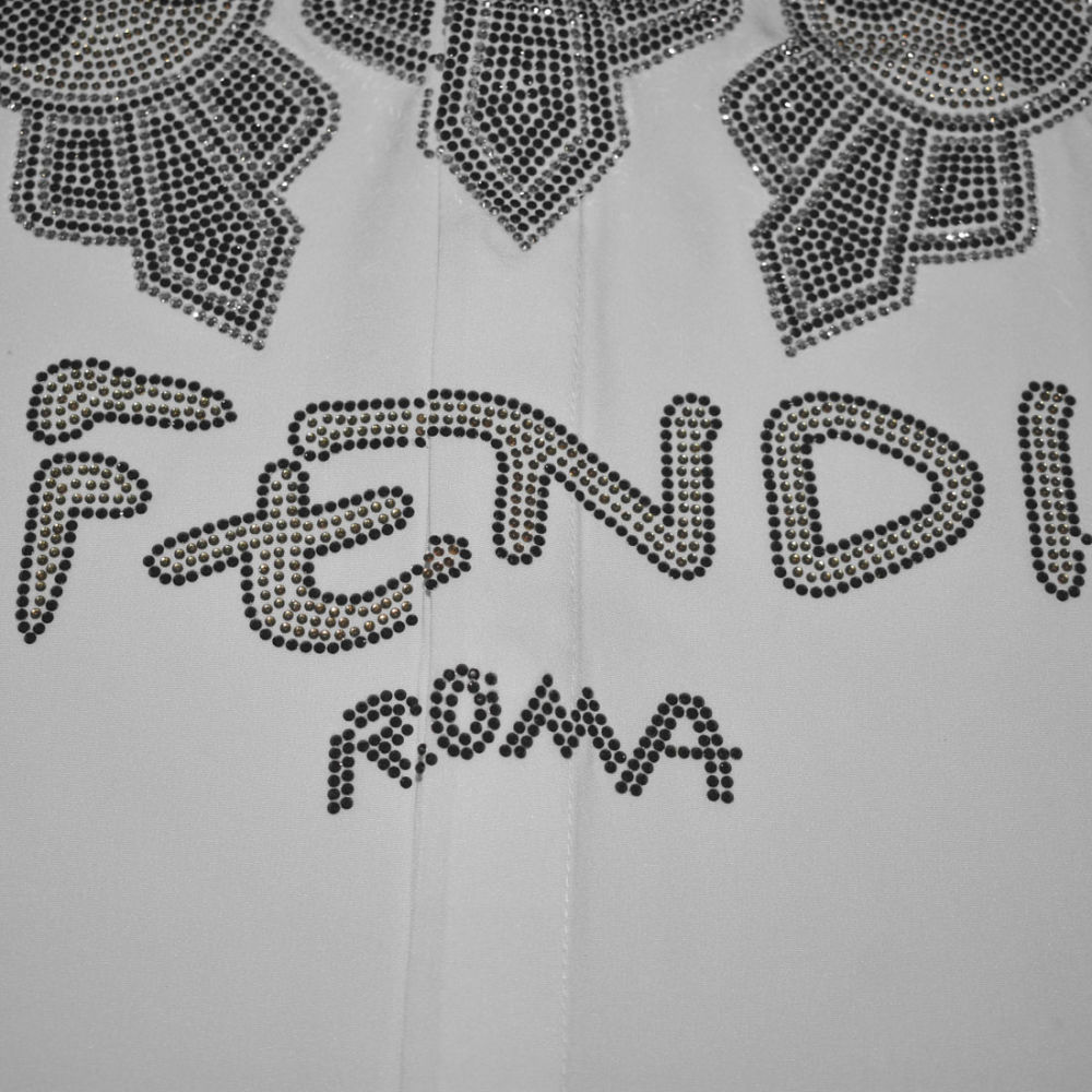 Fendi White Premium Quality Designer Shirt-3
