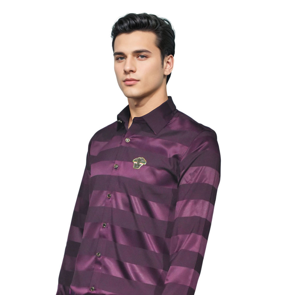 Versace Wine Designer Premium Quality Shirt-2