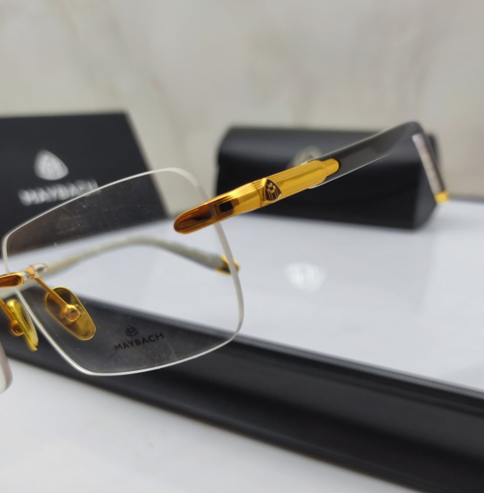 Maybach Golden Luxury Frameless Sunglasses-1