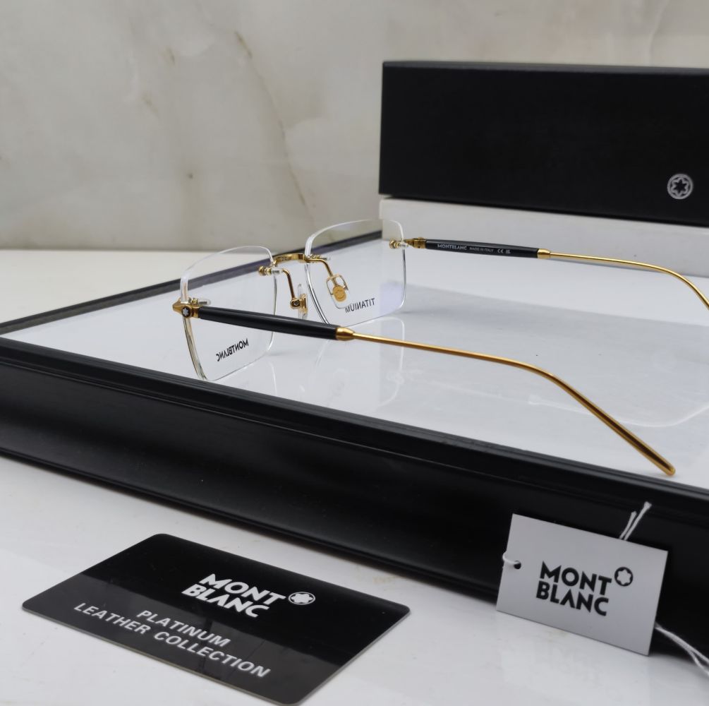 Mont Blanc Black & Silver Luxury Sunglasses-1