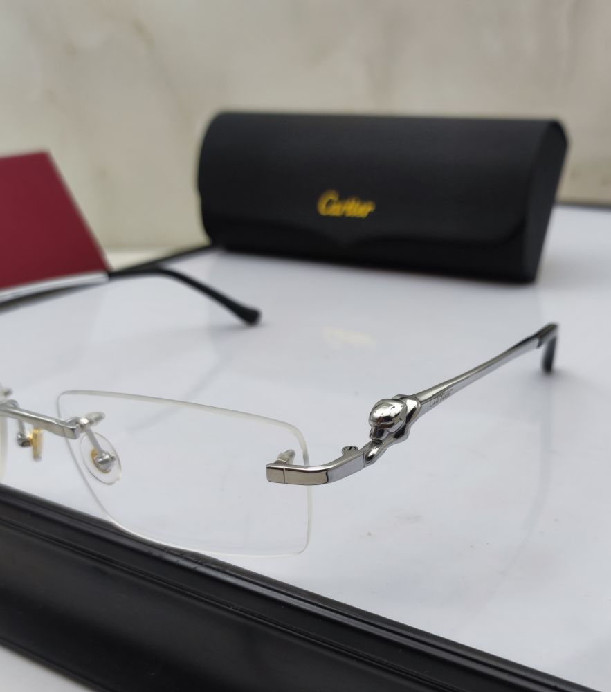 Cartier Silver Luxury Sunglasses-1