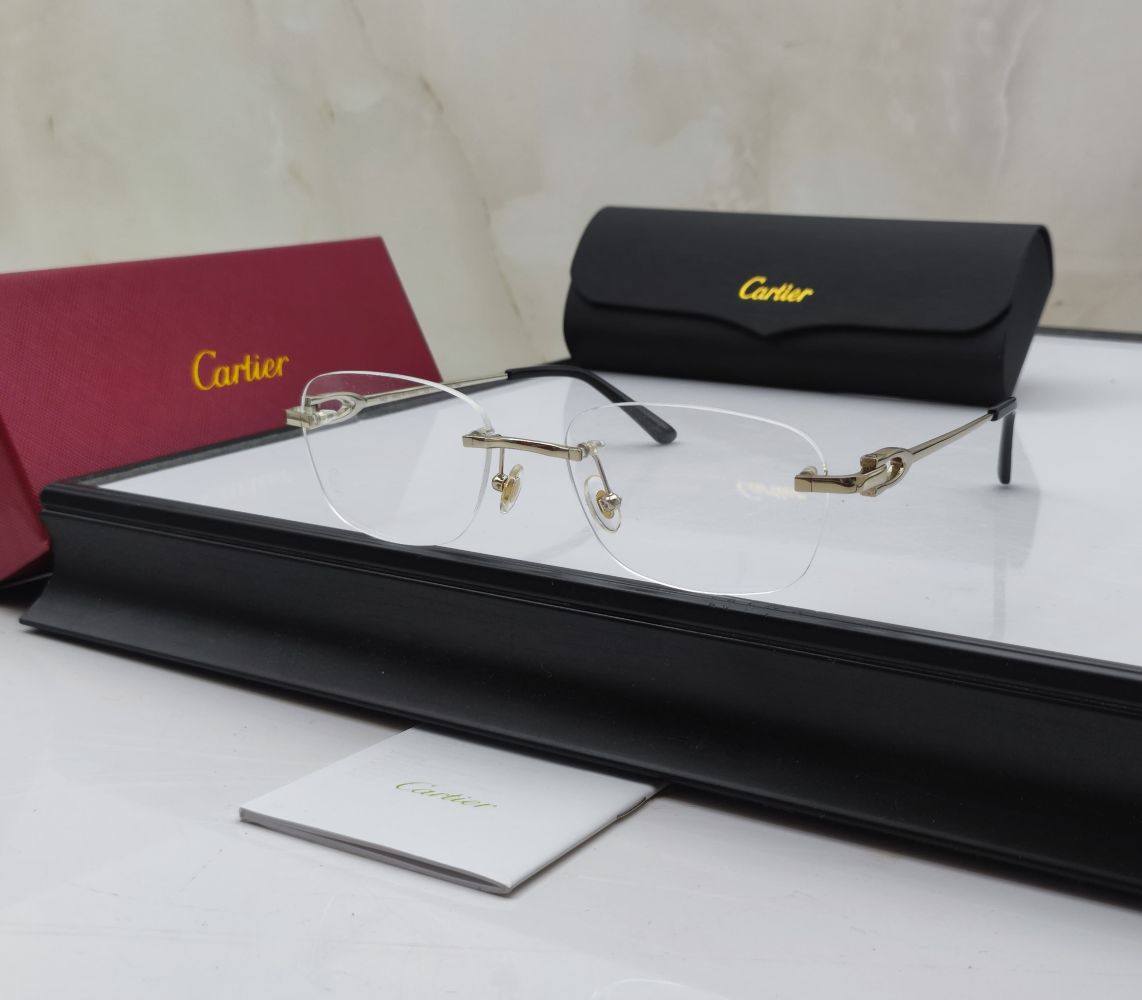 Cartier Silver Luxury Sunglasses-thumb-0