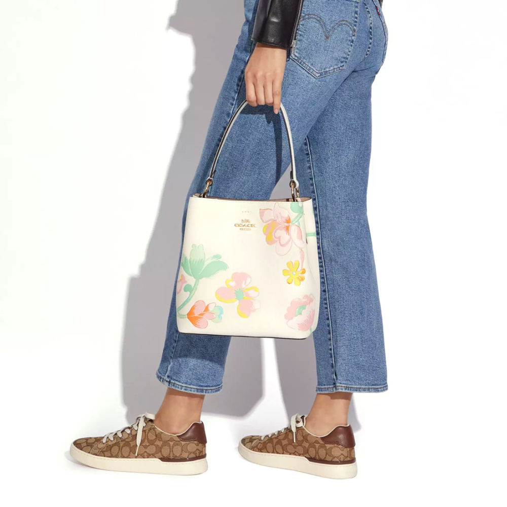 Coach Town Bucket Bag With Dreamy Land Floral Print-4