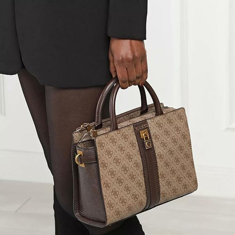 Guess Ginevra Premium Brown Handbag-6