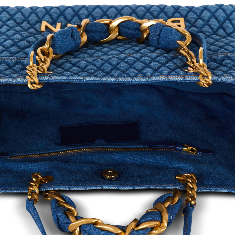 Balmain Premium Blue Tote Bags-2
