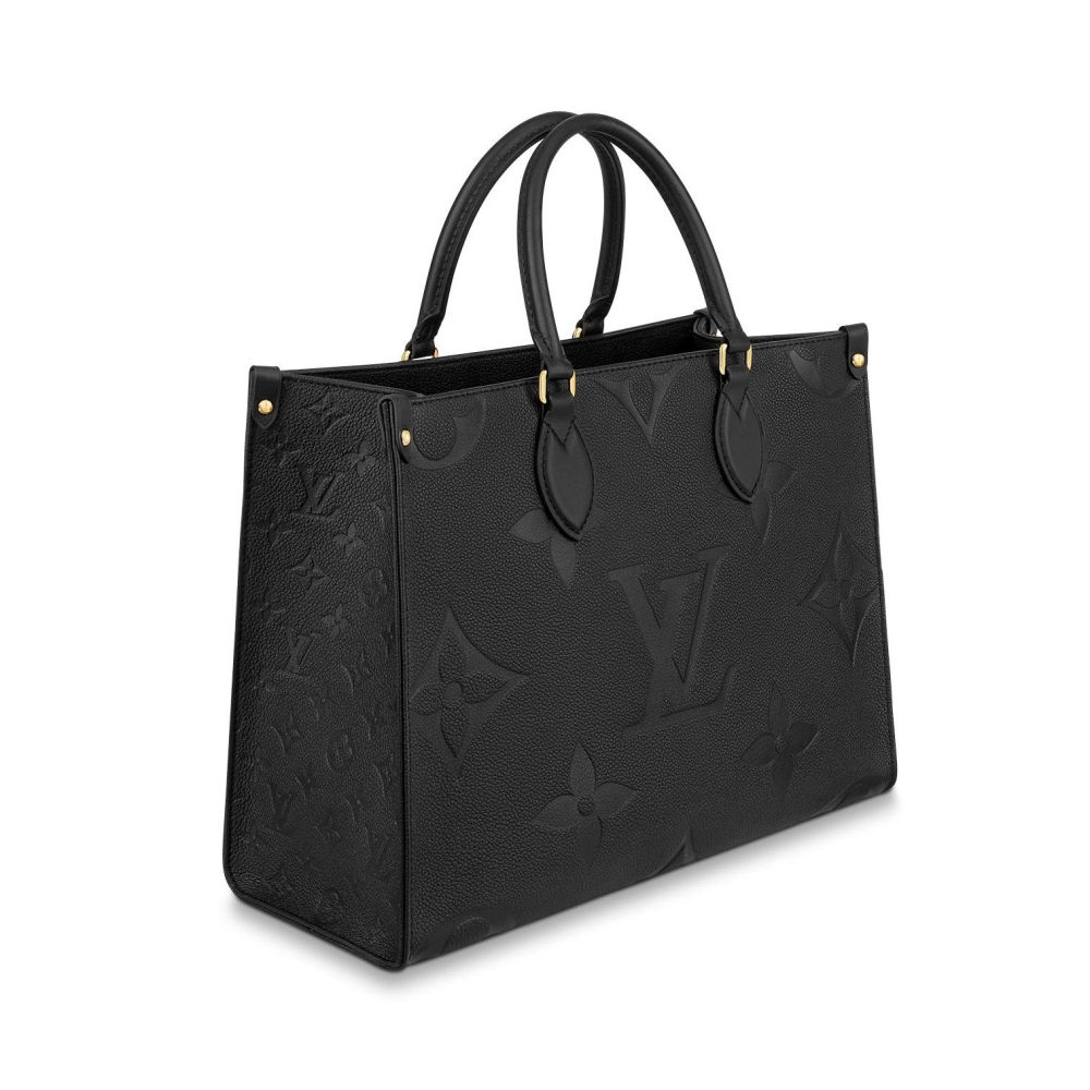Louis Vuitton Onthego MM Black Tote Bag-thumb-1