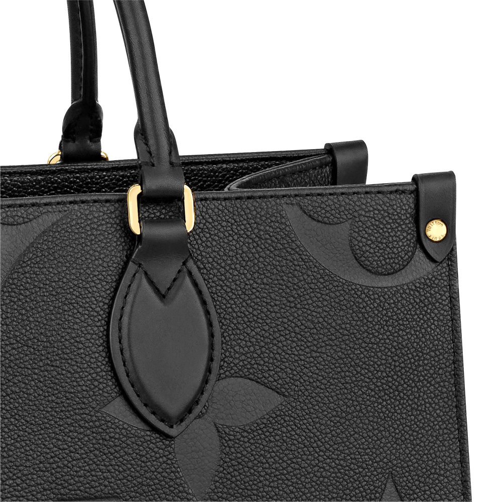 Louis Vuitton Onthego MM Black Tote Bag-thumb-4