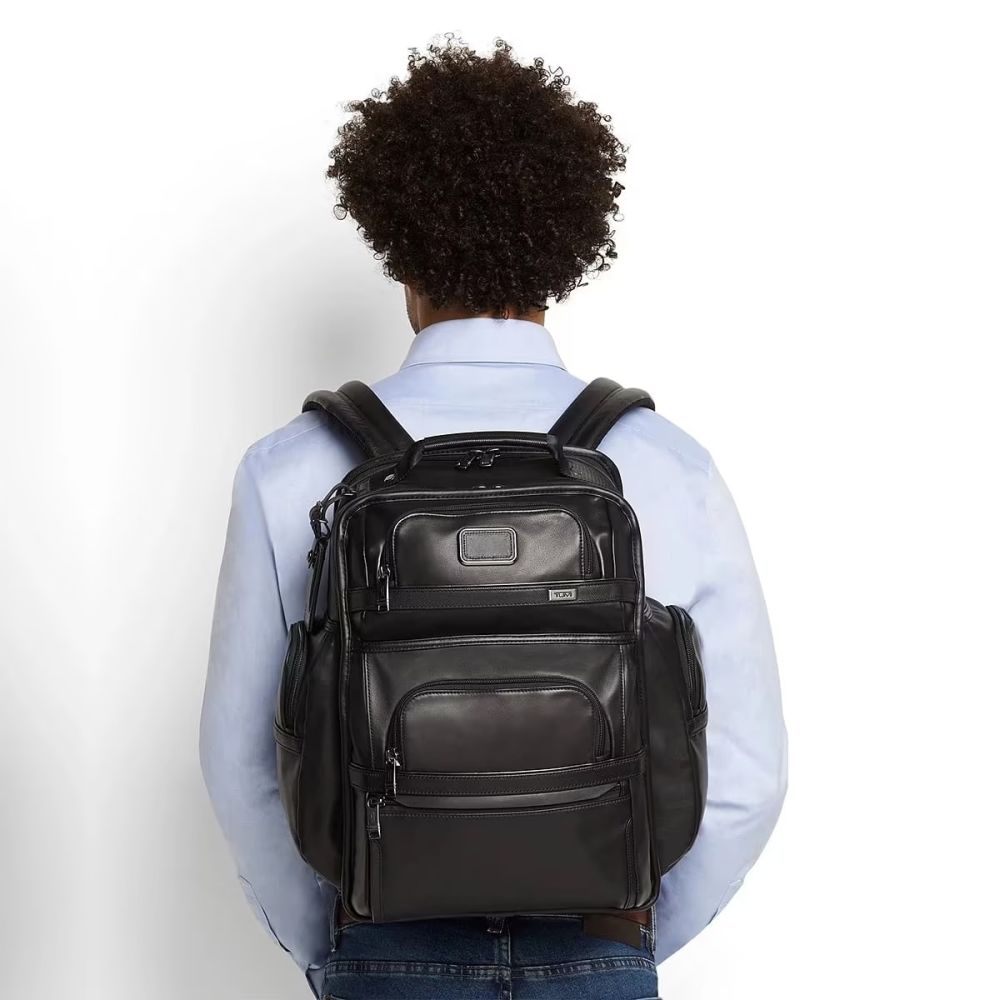 Tumi Brief Pack Leather Backpack-5