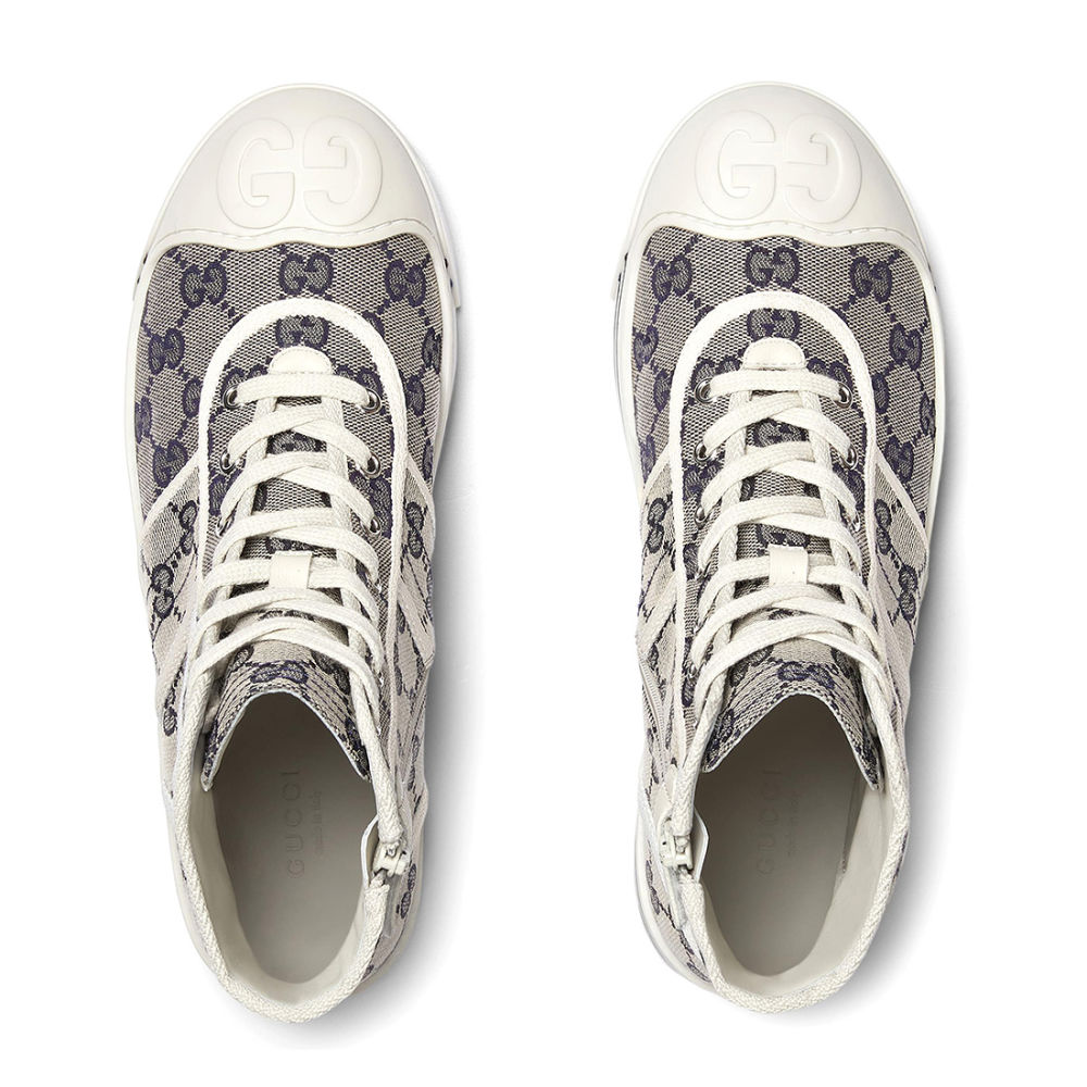 Gucci White & Brown Premium Quality Sneakers-3