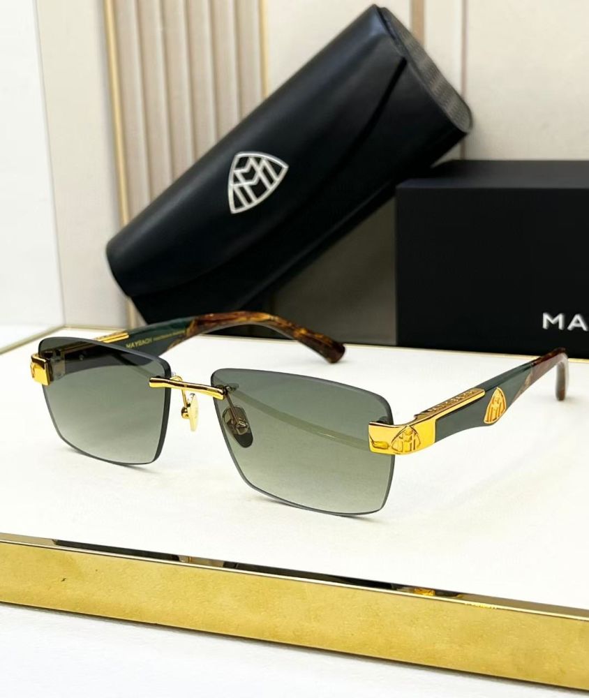 Maybach Golden & Green Luxury Sunglasses-thumb-0